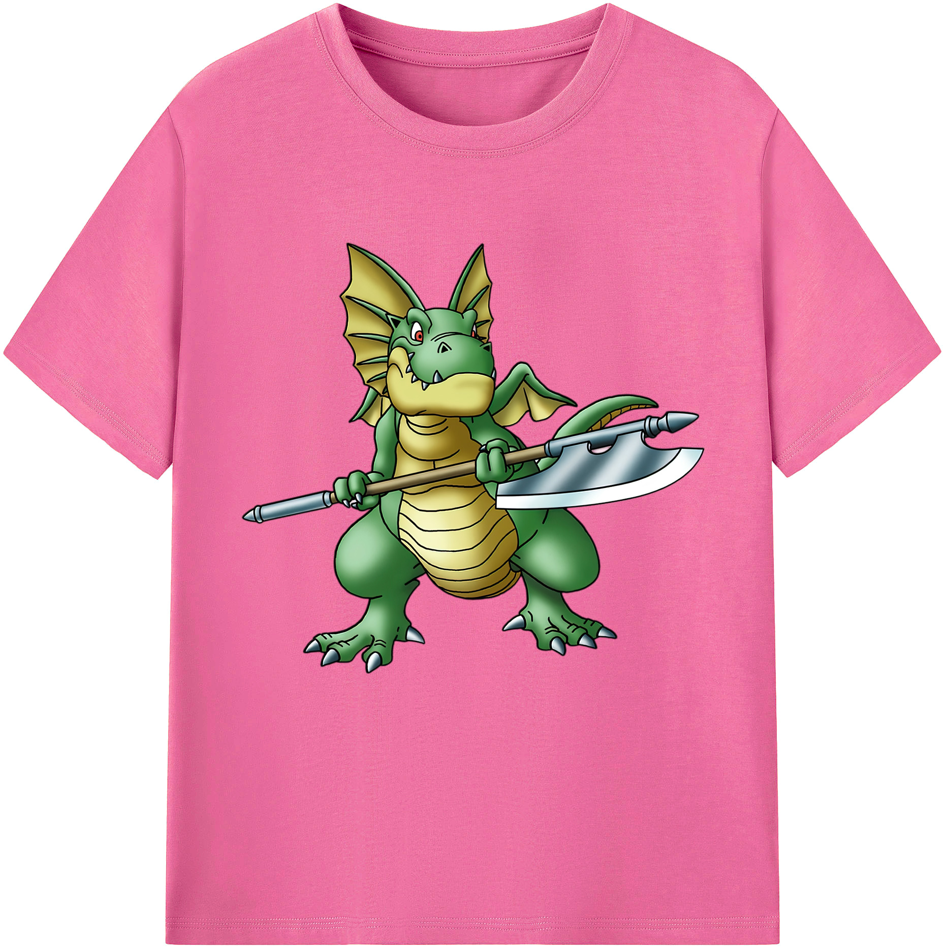 （画像用） ドラゴンクエスト Doragon Kuesuto Dragon Quest レディースカジュアルプリントTシャツ（綿100％）
